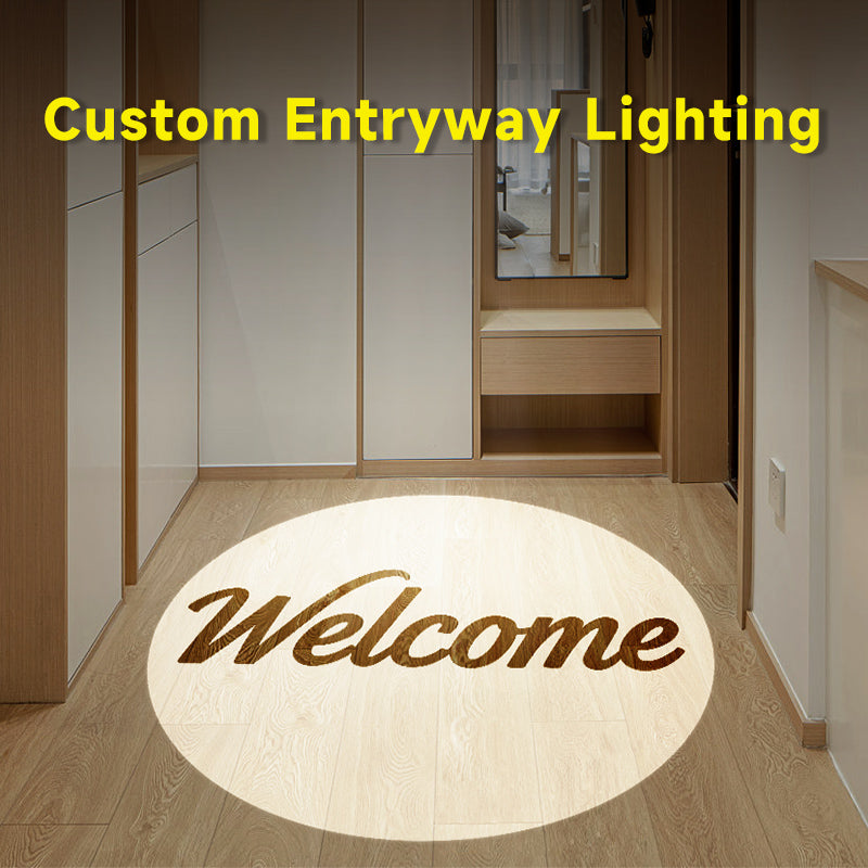 Custom entryway lighting Welcome Home Personalized Family Projection Light