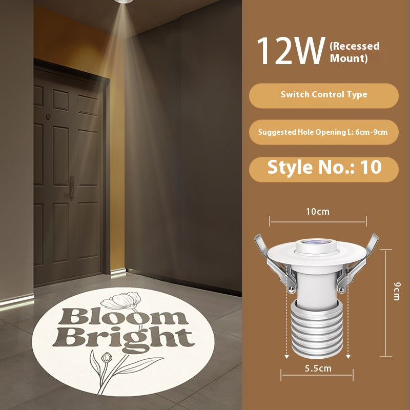 Personalized Entry Door Projection Light | Custom Plant Patterns for Natural Foyer Vibes