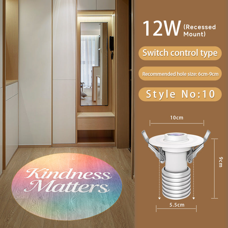 "Less Stuff, More Joy" Projection Light | Live Simply Love Fully for Cozy Minimalist Home Vibes