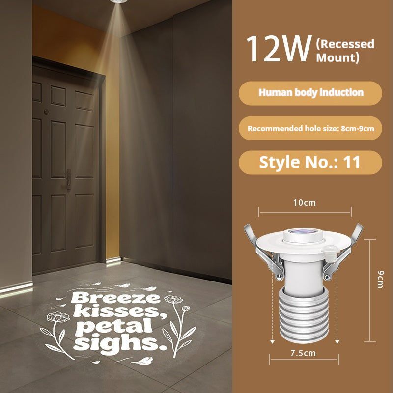 Personalized Entry Door Projection Light | Custom Plant Patterns for Natural Foyer Vibes