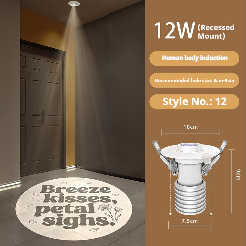 Personalized Entry Door Projection Light | Custom Plant Patterns for Natural Foyer Vibes