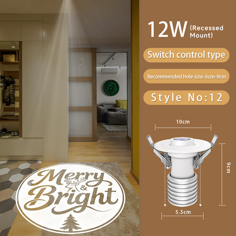 Christmas Gobo Projector: Snowflake/Tree Patterns – Works Quickly for Festive Decor