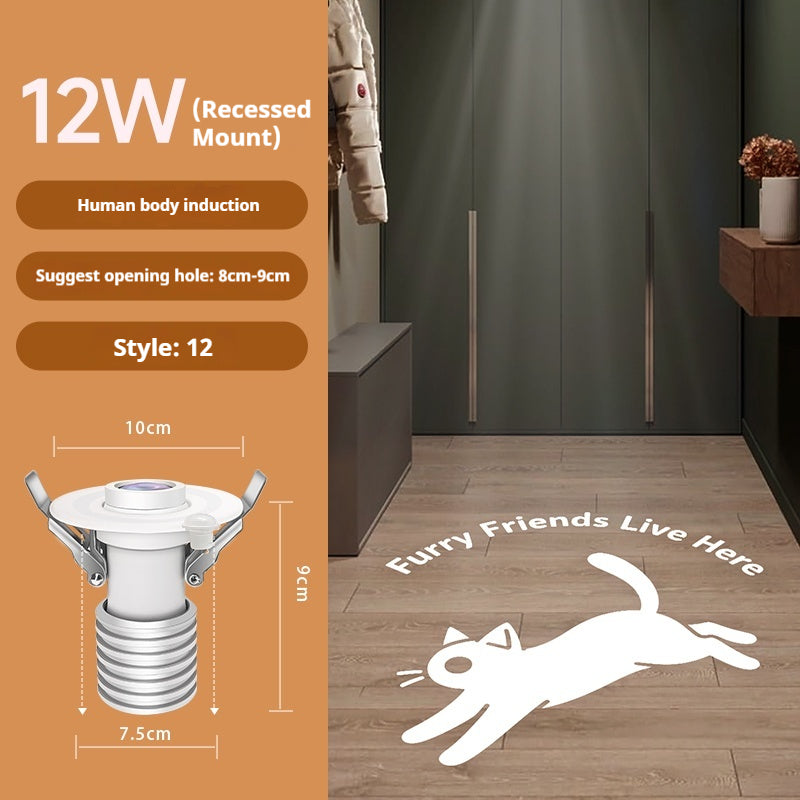 Foyer Custom Lighting Pet-Friendly Home Ambiance Projector:Fur Babies Welcome My Dog’s House Paw Cat Wheel