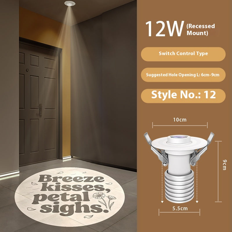 Personalized Entry Door Projection Light | Custom Plant Patterns for Natural Foyer Vibes