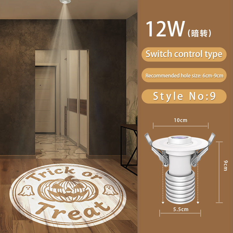 Gobo Projector for Halloween: Orange/Black Effects for Indoor Haunts