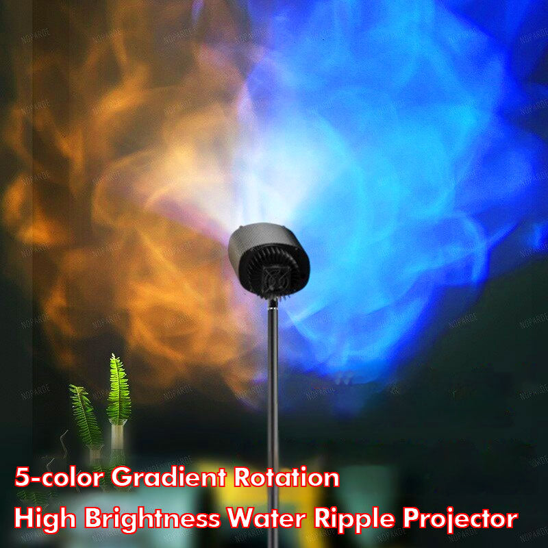 High-End Dynamic Water Ripple Ambience Light | HD Projection, Easy Setup for Indoor Wall Decor & Party Vibes
