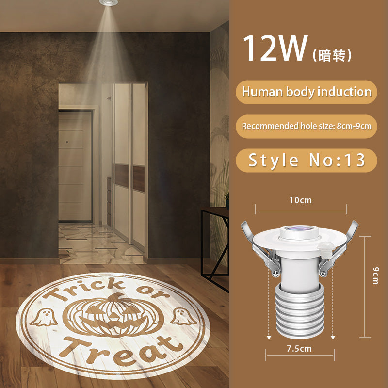 Gobo Projector for Halloween: Orange/Black Effects for Indoor Haunts