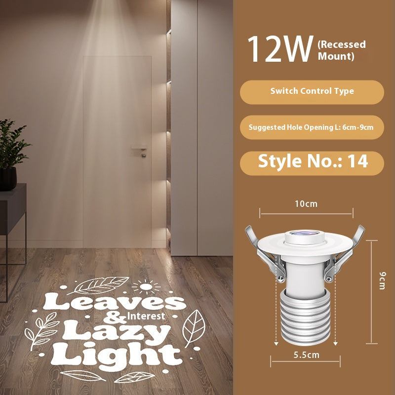 Personalized Entry Door Projection Light | Custom Plant Patterns for Natural Foyer Vibes