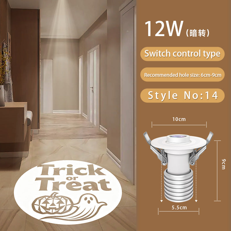 Gobo Projector for Halloween: Orange/Black Effects for Indoor Haunts