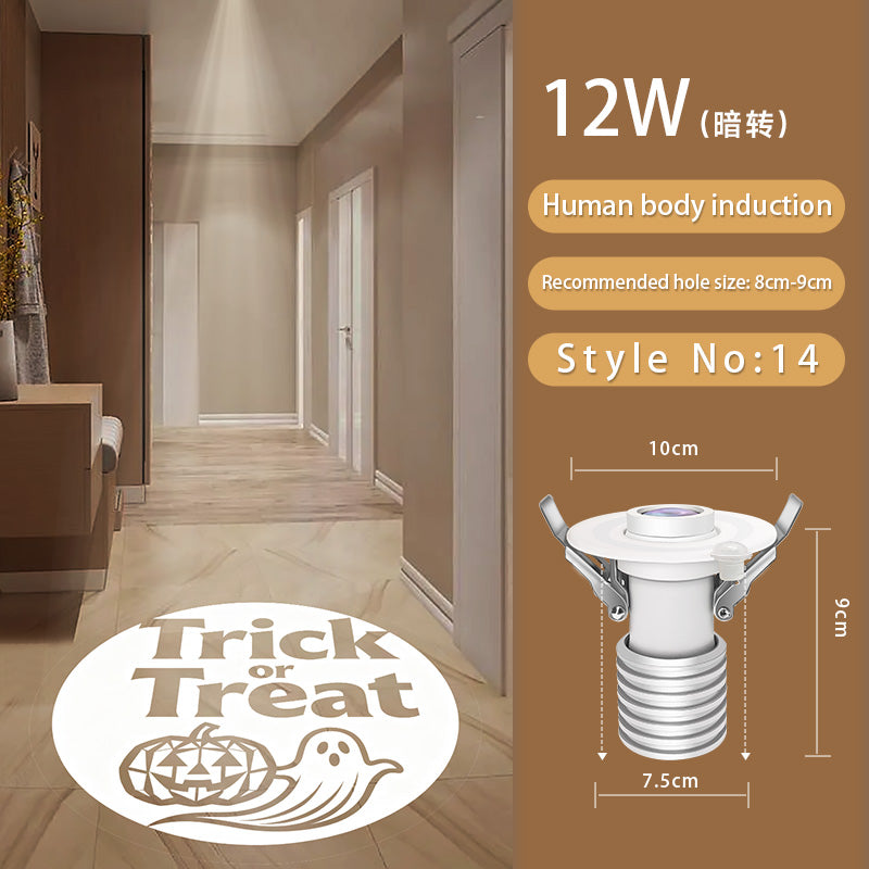 Gobo Projector for Halloween: Orange/Black Effects for Indoor Haunts