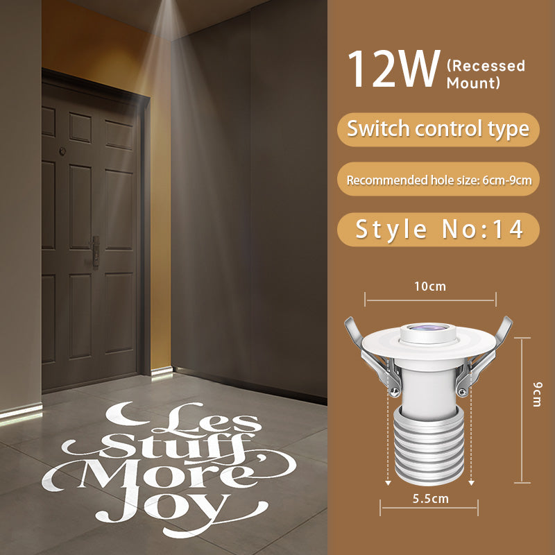 "Less Stuff, More Joy" Projection Light | Live Simply Love Fully for Cozy Minimalist Home Vibes