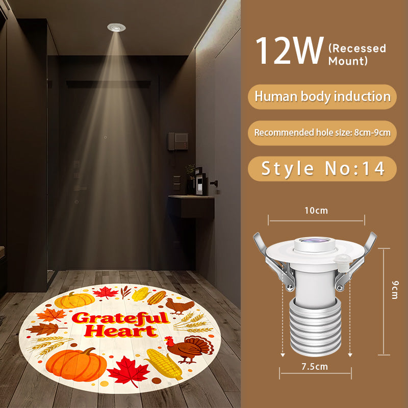 Gobo Projector for Thanksgiving: Warm Harvest Patterns – Brighten Indoor Tablescapes