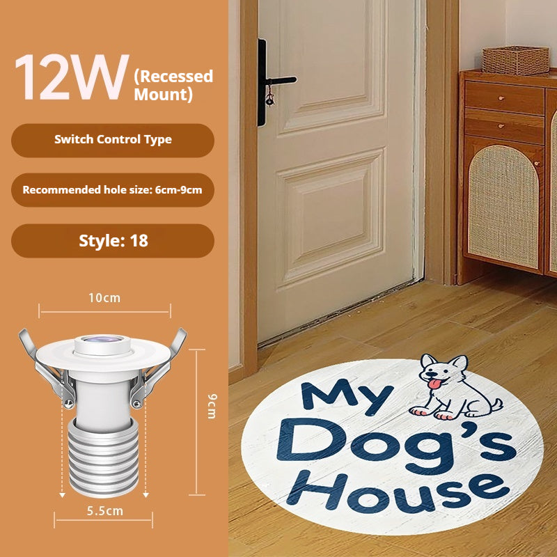 Foyer Custom Lighting Pet-Friendly Home Ambiance Projector:Fur Babies Welcome My Dog’s House Paw Cat Wheel