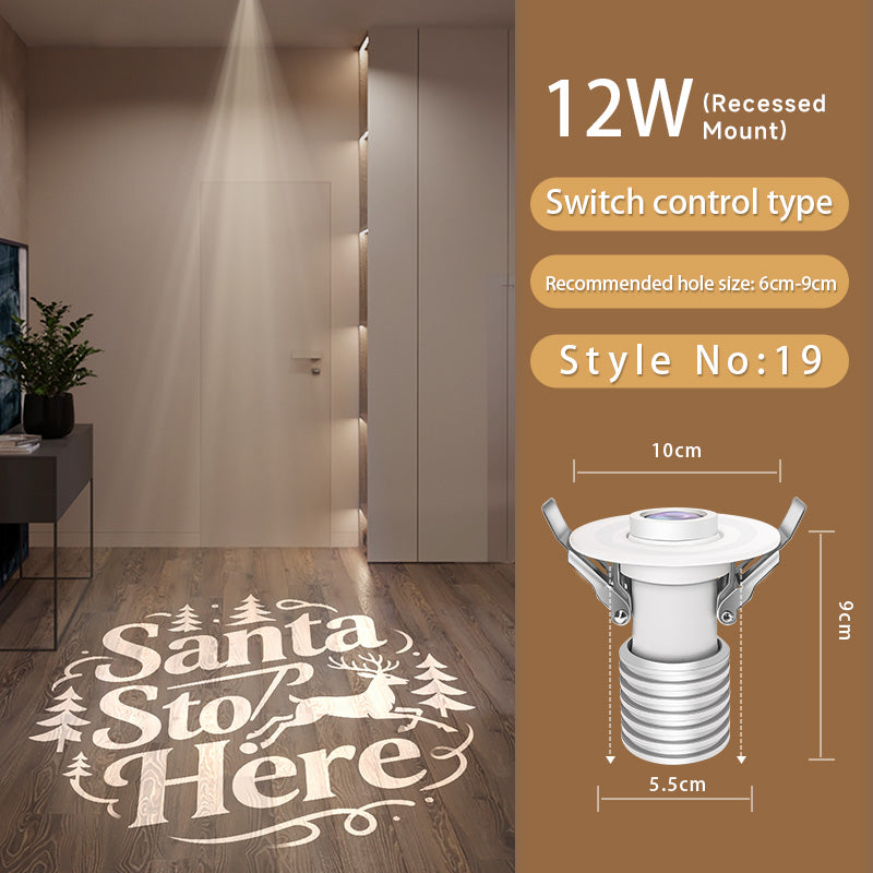 Christmas Gobo Projector: Snowflake/Tree Patterns – Works Quickly for Festive Decor