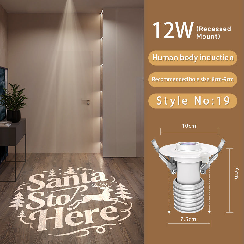 Christmas Gobo Projector: Snowflake/Tree Patterns – Works Quickly for Festive Decor