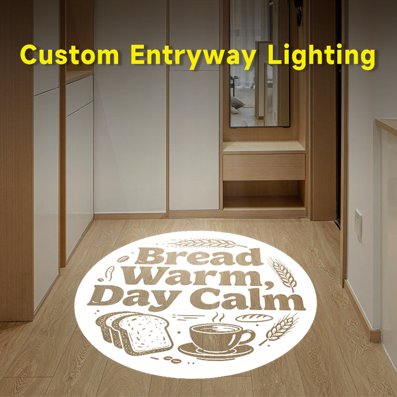 Entryway Ambient Projection Light | "Small Joys" Phrases & Vibes for Cozy Home Entry