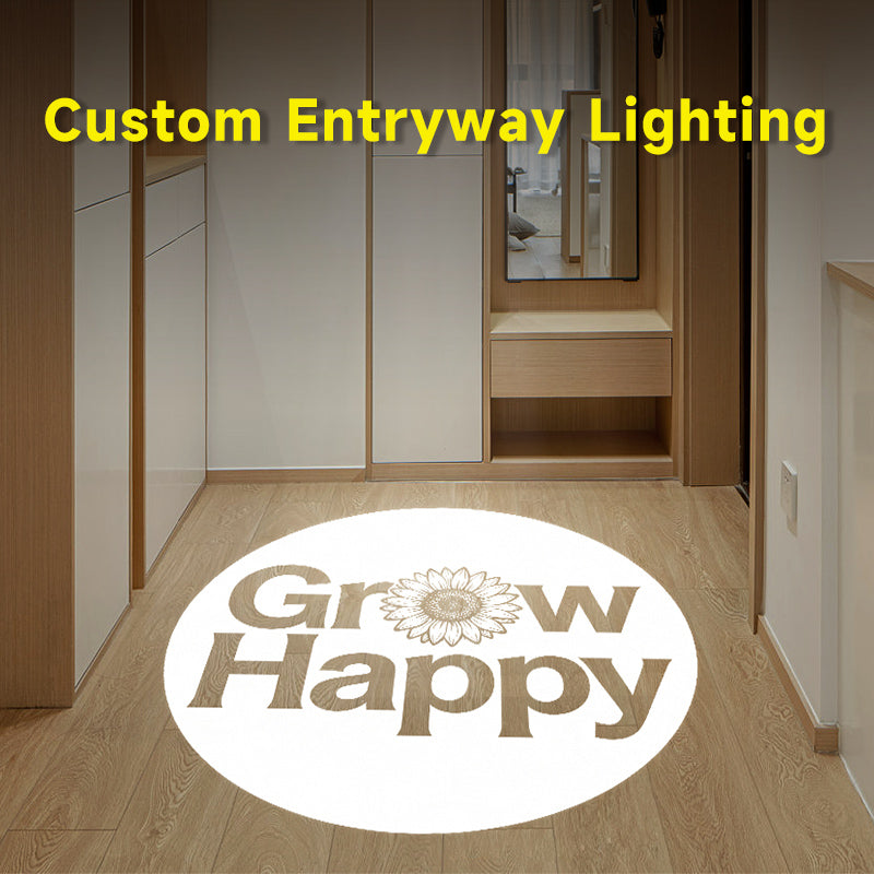 Personalized Entry Door Projection Light | Custom Plant Patterns for Natural Foyer Vibes