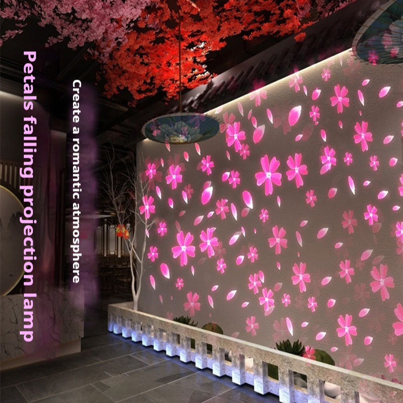 Flower Falling Projection Light | Romantic Petal Effect for Wedding & Garden Ambiance