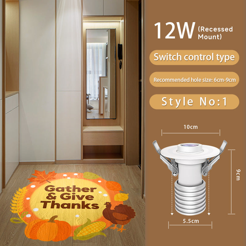 Gobo Projector for Thanksgiving: Warm Harvest Patterns – Brighten Indoor Tablescapes