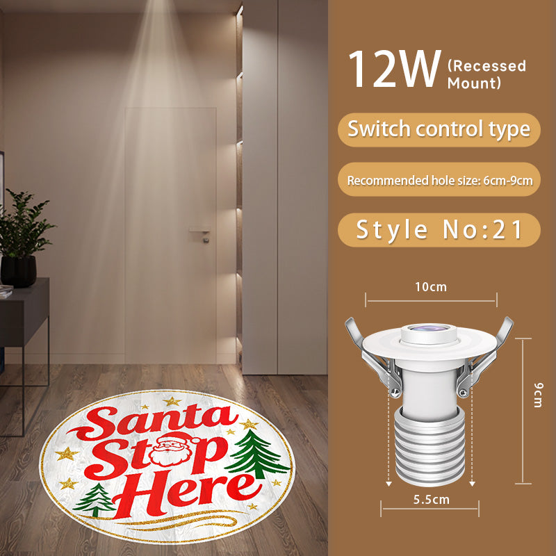 Christmas Gobo Projector: Snowflake/Tree Patterns – Works Quickly for Festive Decor