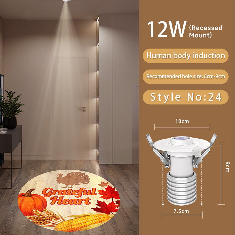 Gobo Projector for Thanksgiving: Warm Harvest Patterns – Brighten Indoor Tablescapes