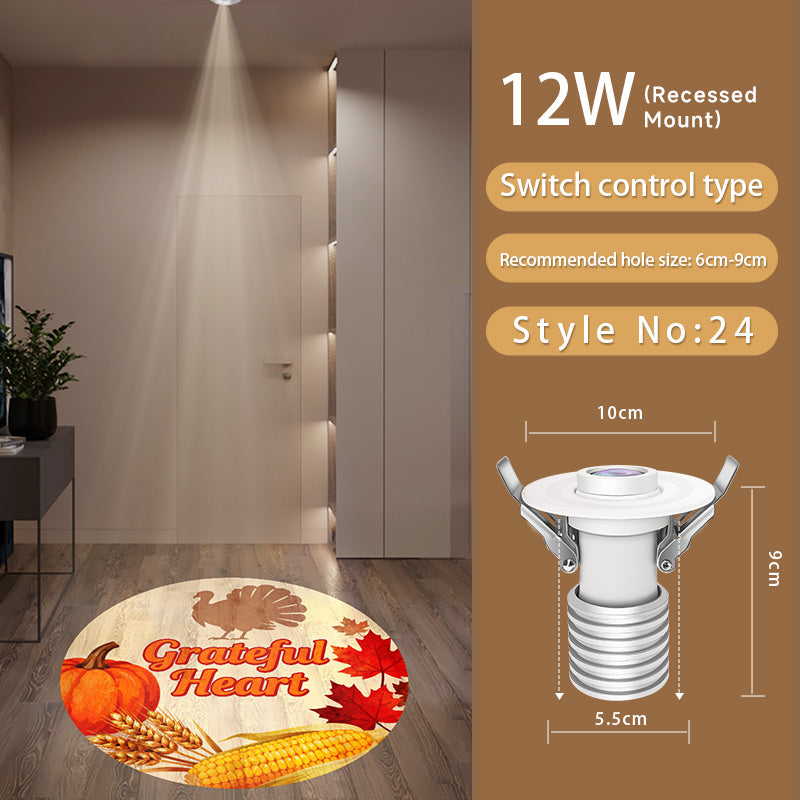 Gobo Projector for Thanksgiving: Warm Harvest Patterns – Brighten Indoor Tablescapes