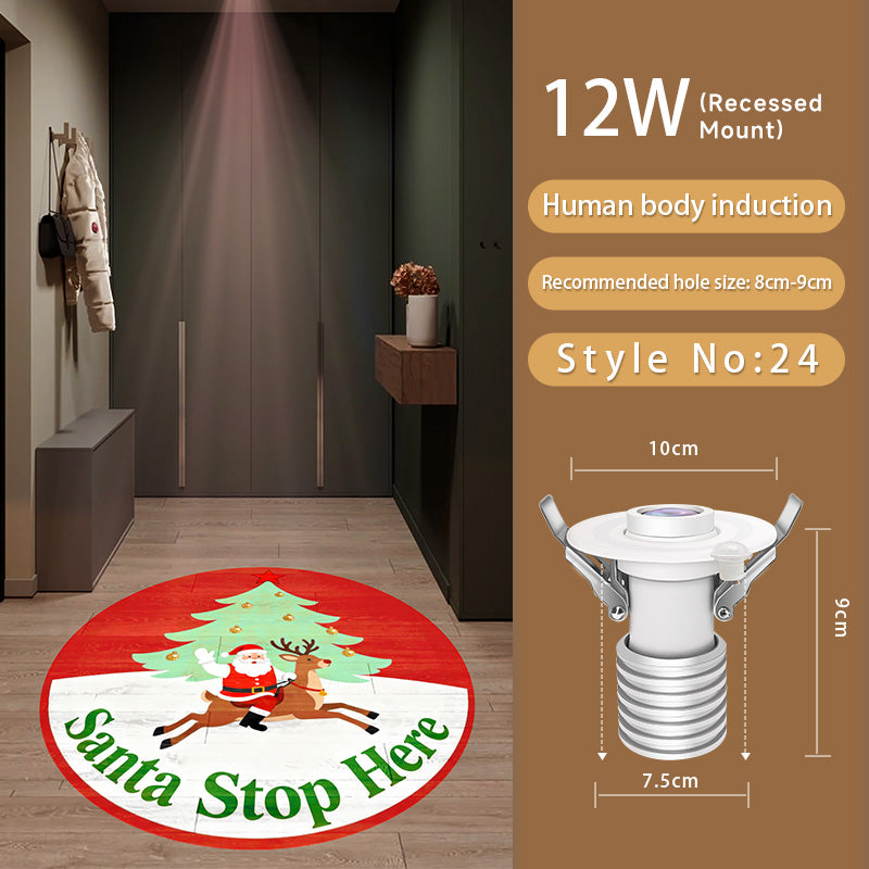 Christmas Gobo Projector: Snowflake/Tree Patterns – Works Quickly for Festive Decor