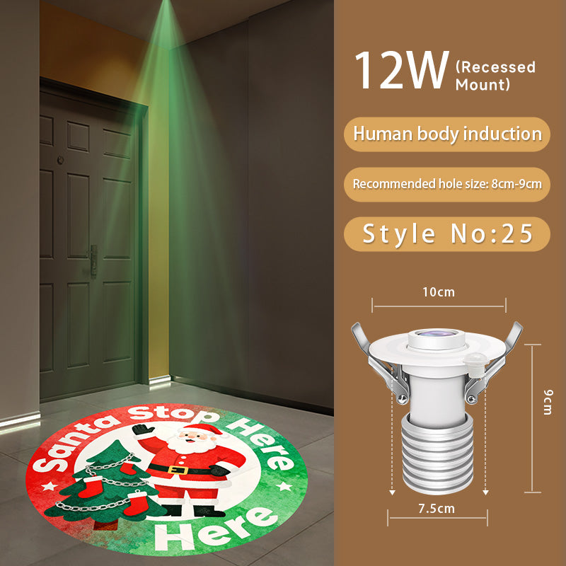 Christmas Gobo Projector: Snowflake/Tree Patterns – Works Quickly for Festive Decor