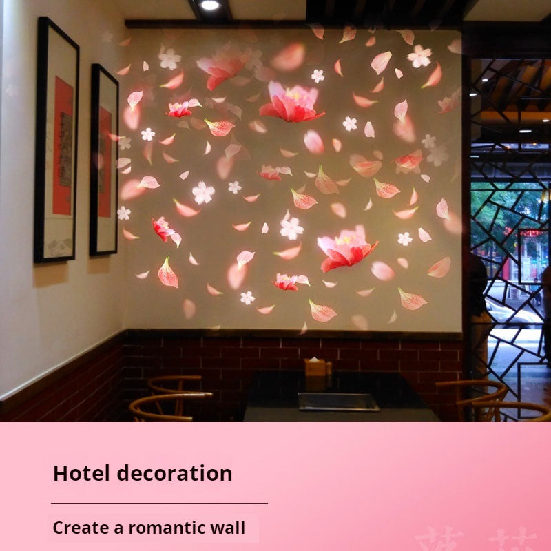Flower Falling Projection Light | Romantic Petal Effect for Wedding & Garden Ambiance