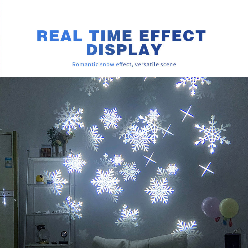Snowflake Projection Light | Romantic Snowfall Effect for Christmas & Winter Ambiance