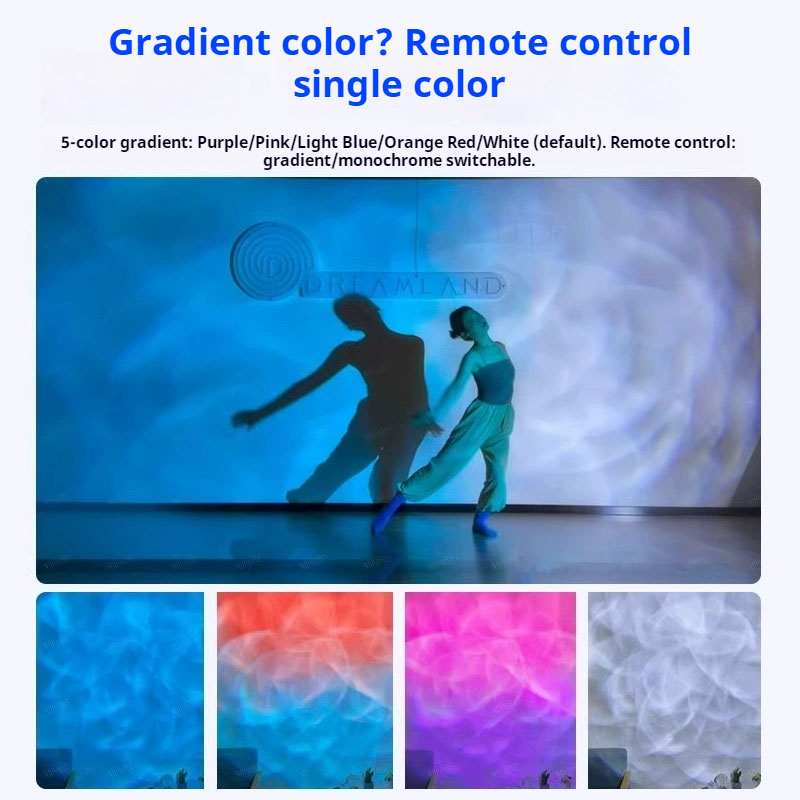 High-End Dynamic Water Ripple Ambience Light | HD Projection, Easy Setup for Indoor Wall Decor & Party Vibes