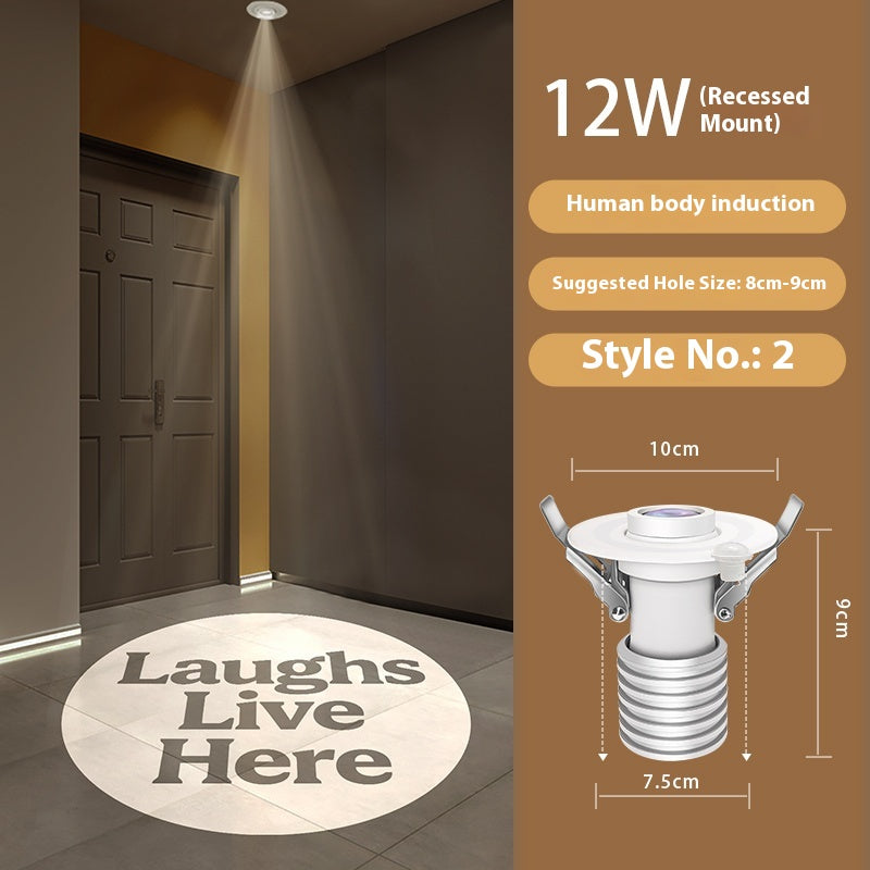 Entry Door Custom Light Fixtures Fun Personalized Projection Light:No Shoes No Shirts No Judgment Wipe Your Paws for Cool Vibes