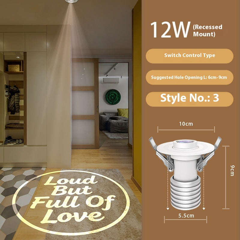 Entry Door Custom Light Fixtures Fun Personalized Projection Light:No Shoes No Shirts No Judgment Wipe Your Paws for Cool Vibes