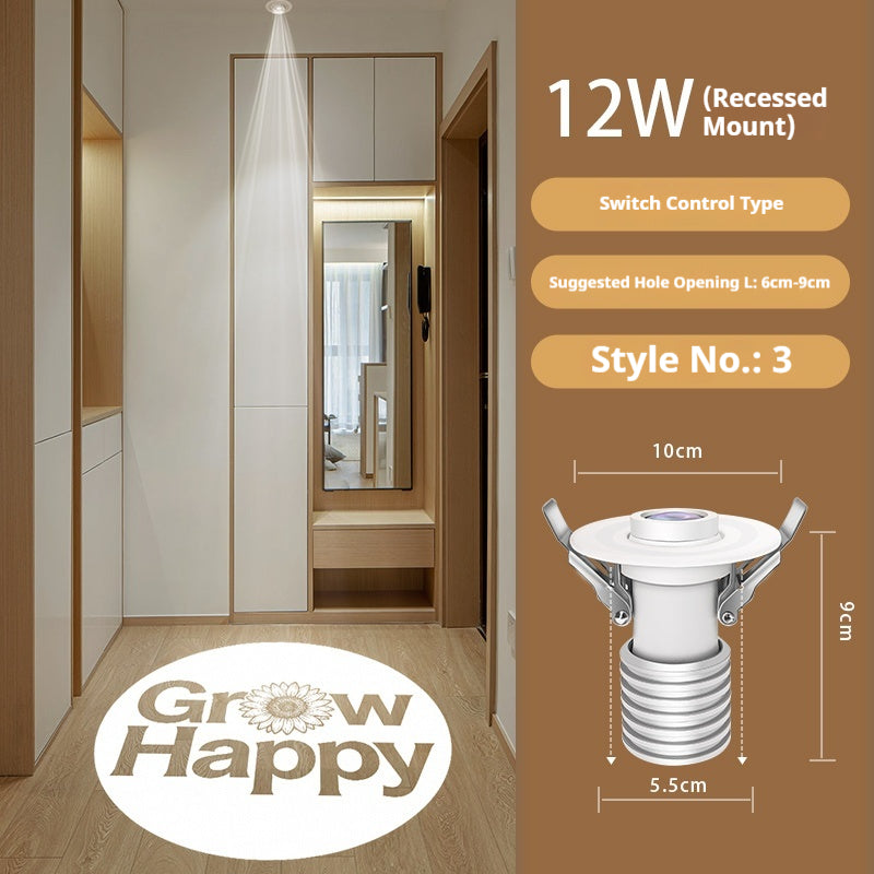 Personalized Entry Door Projection Light | Custom Plant Patterns for Natural Foyer Vibes