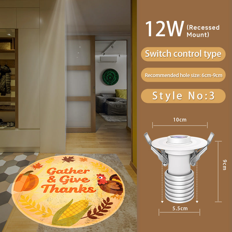 Gobo Projector for Thanksgiving: Warm Harvest Patterns – Brighten Indoor Tablescapes