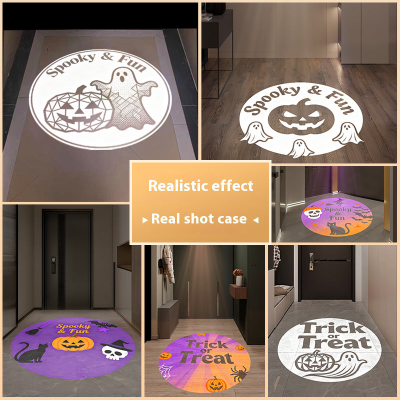 Gobo Projector for Halloween: Orange/Black Effects for Indoor Haunts