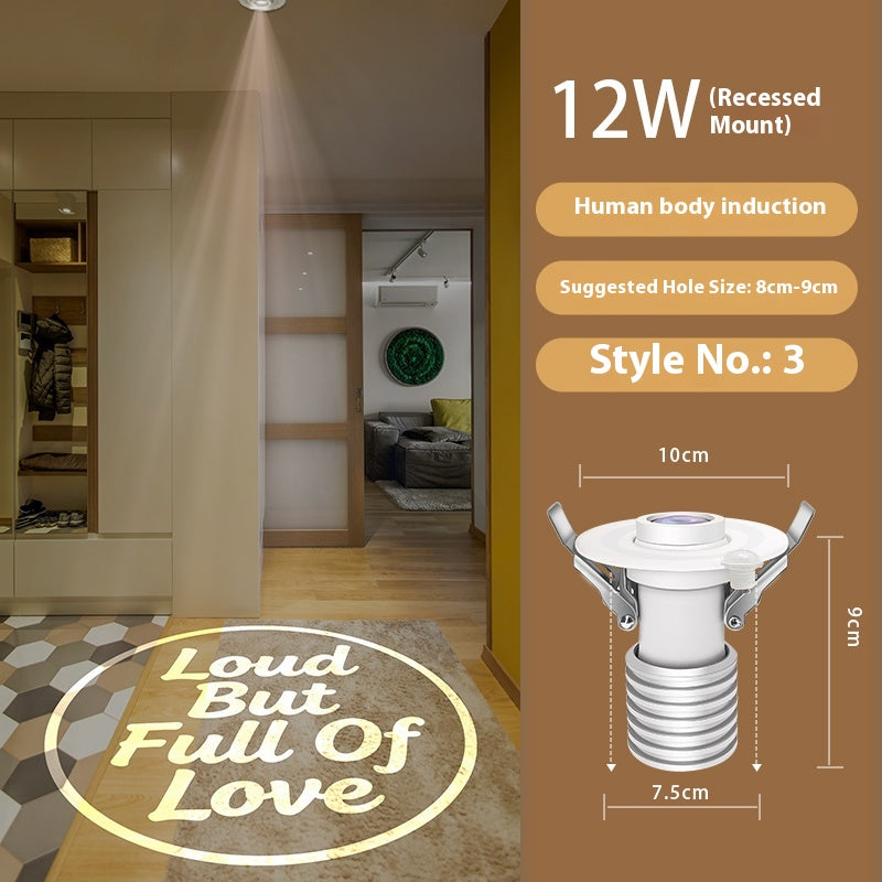 Entry Door Custom Light Fixtures Fun Personalized Projection Light:No Shoes No Shirts No Judgment Wipe Your Paws for Cool Vibes