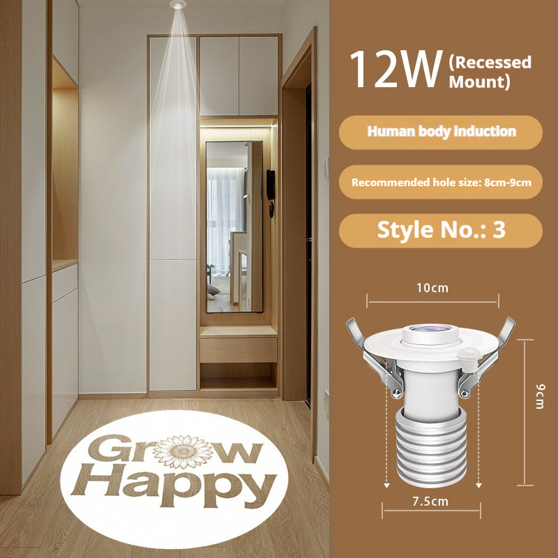 Personalized Entry Door Projection Light | Custom Plant Patterns for Natural Foyer Vibes