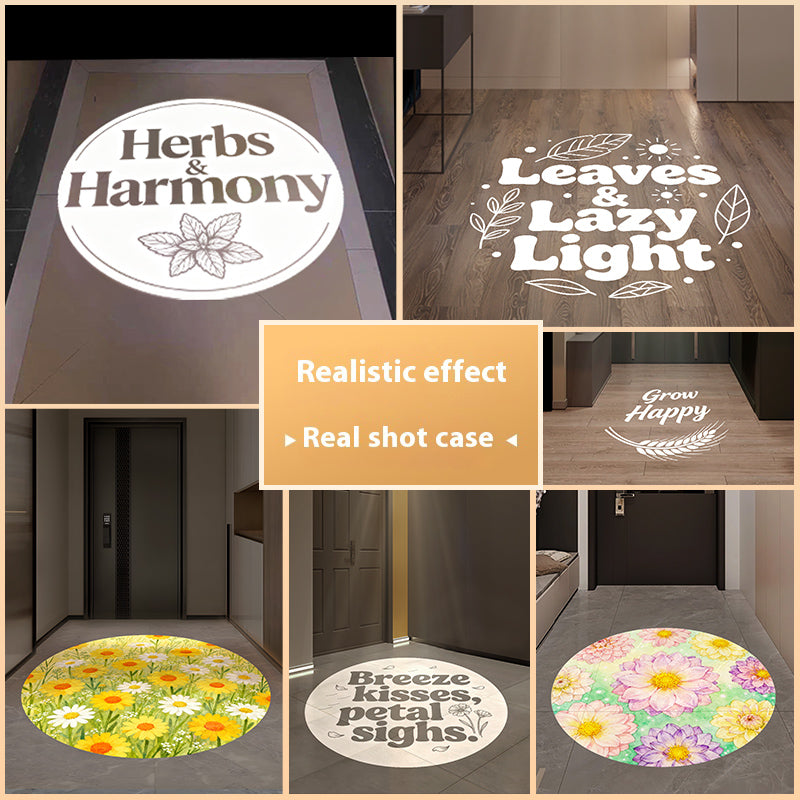 Personalized Entry Door Projection Light | Custom Plant Patterns for Natural Foyer Vibes