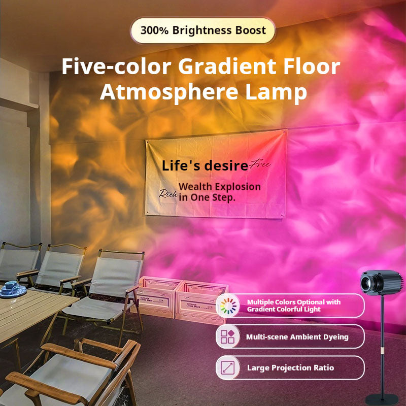 High-End Dynamic Water Ripple Ambience Light | HD Projection, Easy Setup for Indoor Wall Decor & Party Vibes