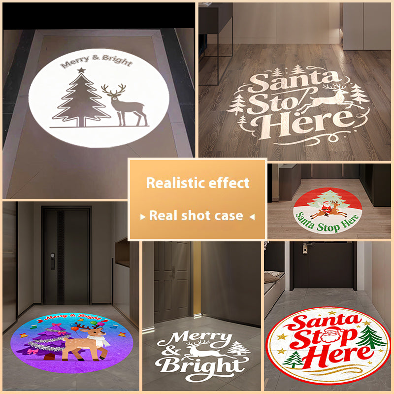 Christmas Gobo Projector: Snowflake/Tree Patterns – Works Quickly for Festive Decor