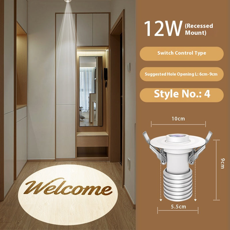 Custom entryway lighting Welcome Home Personalized Family Projection Light