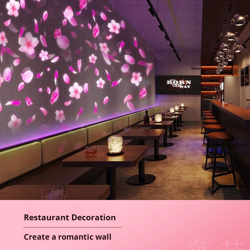 Flower Falling Projection Light | Romantic Petal Effect for Wedding & Garden Ambiance