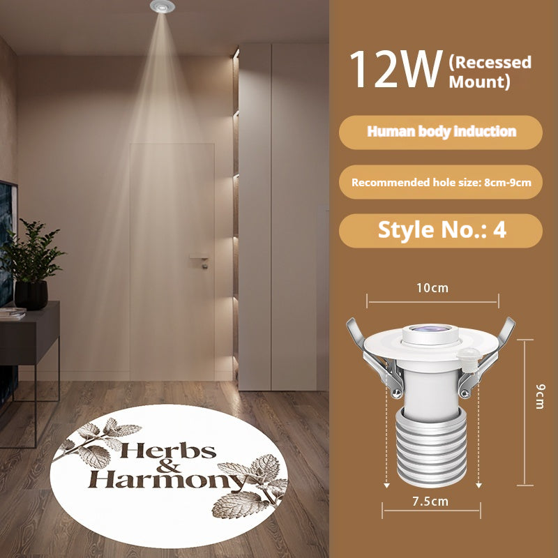 Personalized Entry Door Projection Light | Custom Plant Patterns for Natural Foyer Vibes