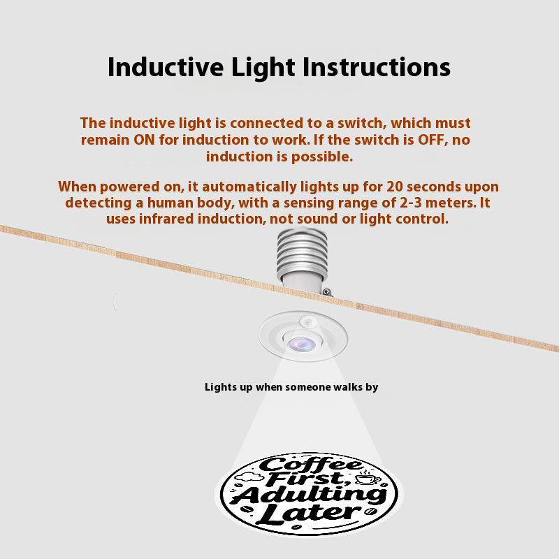 Entryway Ambient Projection Light | "Small Joys" Phrases & Vibes for Cozy Home Entry