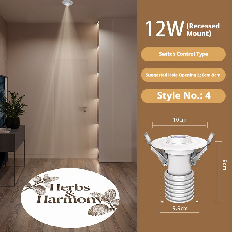 Personalized Entry Door Projection Light | Custom Plant Patterns for Natural Foyer Vibes