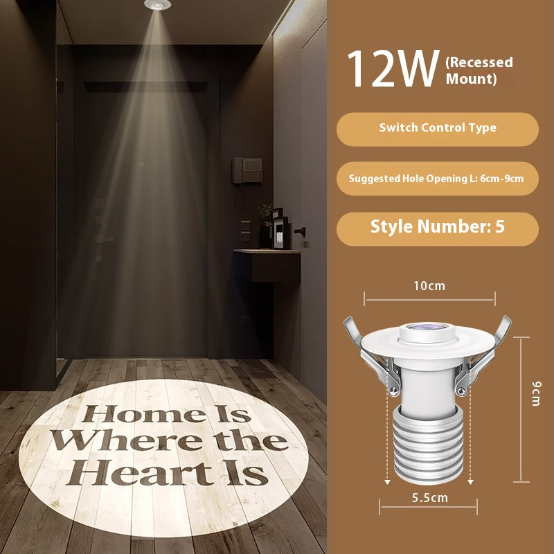 Custom entryway lighting Welcome Home Personalized Family Projection Light