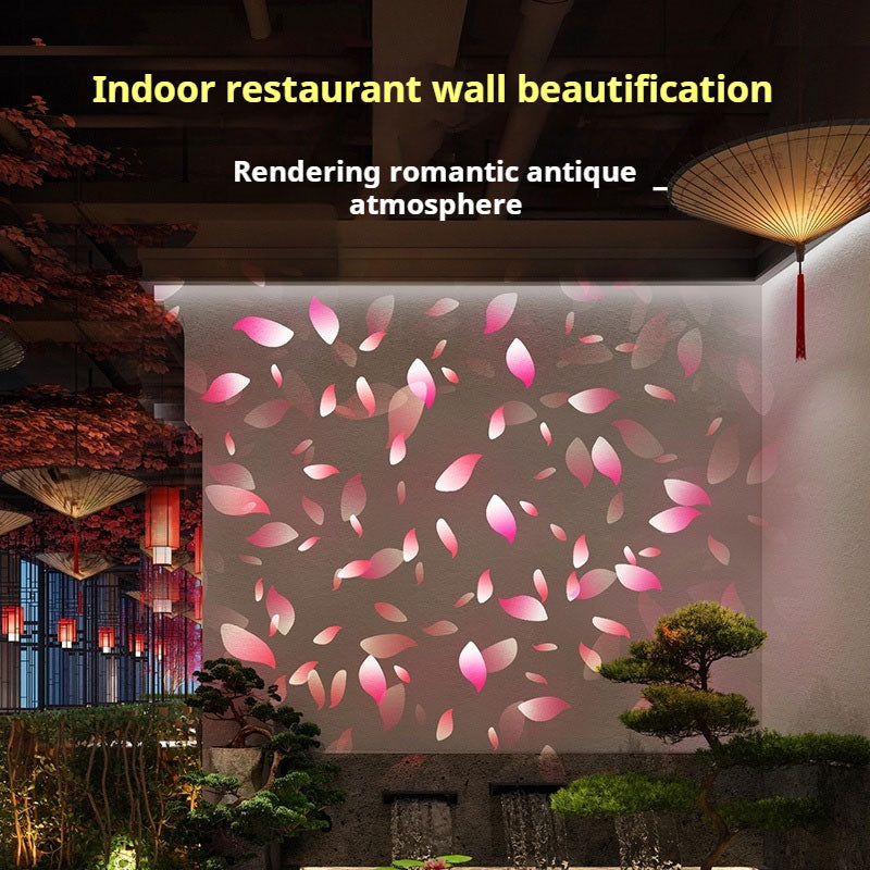 Flower Falling Projection Light | Romantic Petal Effect for Wedding & Garden Ambiance