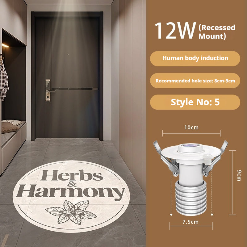 Personalized Entry Door Projection Light | Custom Plant Patterns for Natural Foyer Vibes