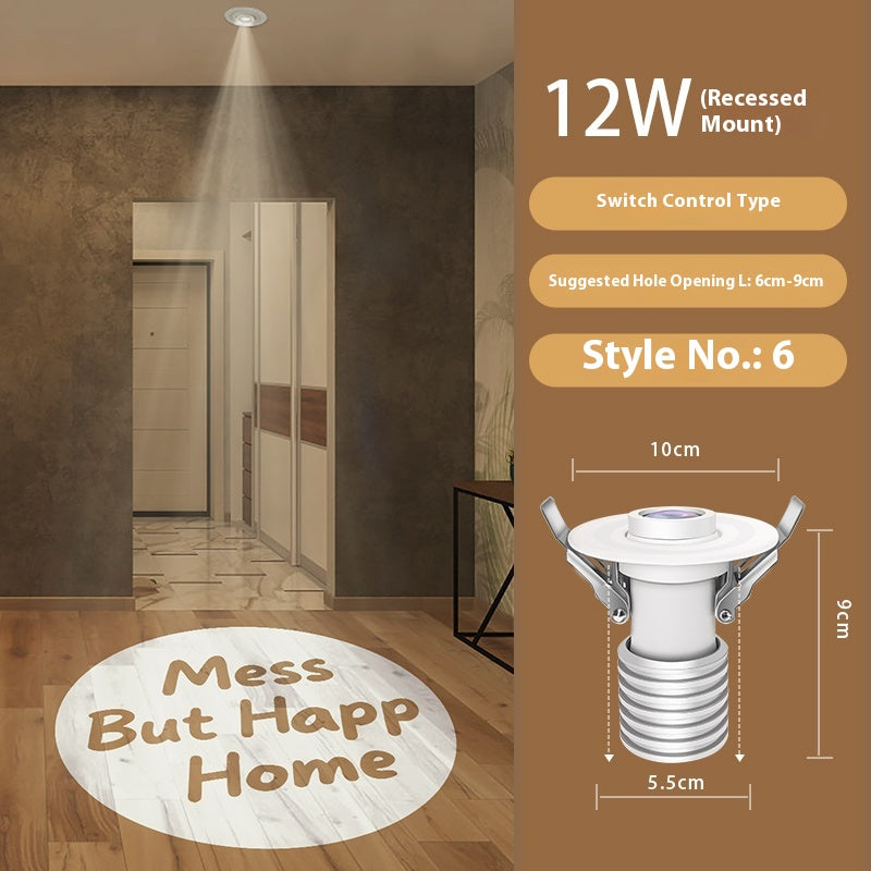 Entry Door Custom Light Fixtures Fun Personalized Projection Light:No Shoes No Shirts No Judgment Wipe Your Paws for Cool Vibes